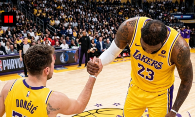 Luka Doncic hits overtime game winner for the Los Angeles Lakers against the Denver Nuggets in a 127-125 victory