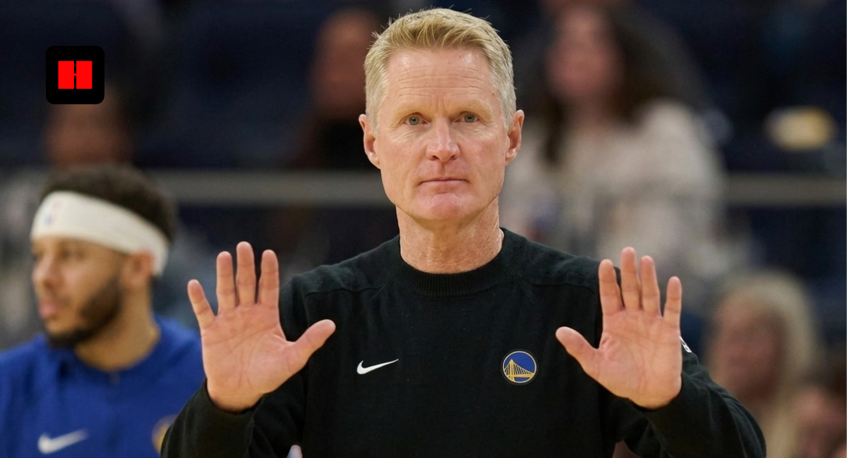 Steve Kerr Warriors future as Golden State coach with Stephen Curry during NBA game