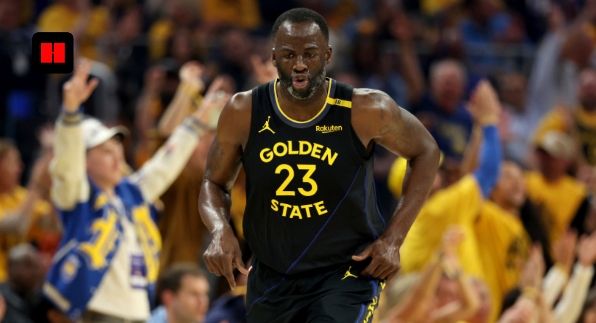 Draymond Green reacting during Warriors game amid Moses Moody injury news
