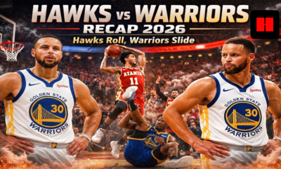 Atlanta Hawks vs Golden State Warriors 2026 game recap featuring CJ McCollum, Dyson Daniels and Stephen Curry during Hawks 126-110 win