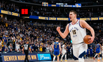 Nikola Jokic celebrates as Denver Nuggets dominate Golden State Warriors 116-93 at Ball Arena