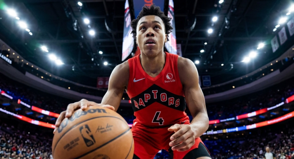 scottie barnes low angle dribble toronto raptors