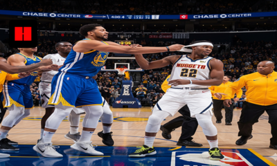 Victor Wembanyama dribbling in Spurs uniform during 2026 Spurs vs Warriors matchup graphic at Chase Center with team logos visible